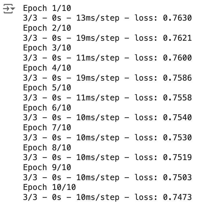 TensorFlow 모델 학습